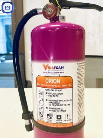 Bình chữa cháy PIN LITHIUM ORION 3L OR-3 Vinafoam có tem kiểm định